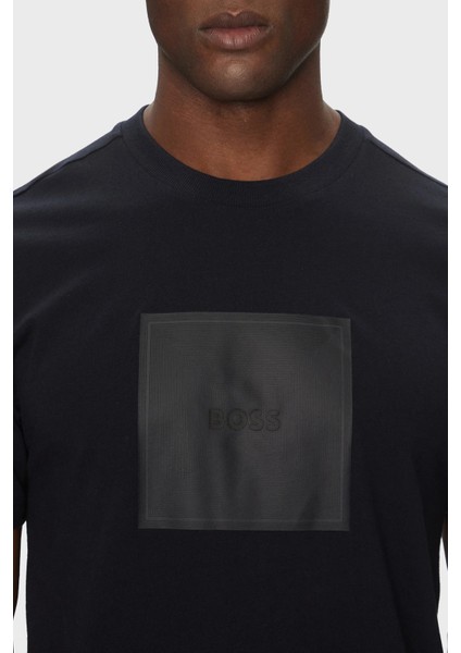 Logo Baskılı Pamuk Regular Fit Bisiklet Yaka T Shirt Erkek T Shirt 50538096 402 fırsatları