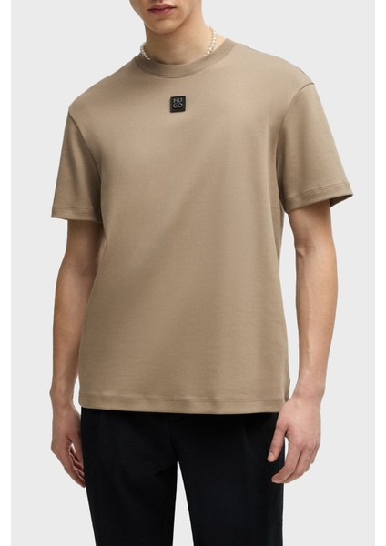 Logolu Bisiklet Yaka % 100 Pamuk Regular Fit T Shirt Erkek T Shirt 50505201 219