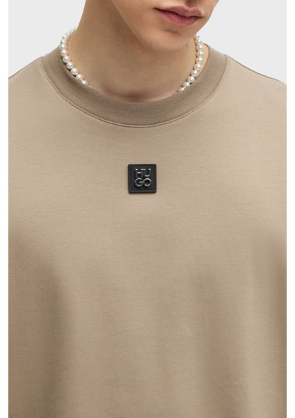 Logolu Bisiklet Yaka % 100 Pamuk Regular Fit T Shirt Erkek T Shirt 50505201 219