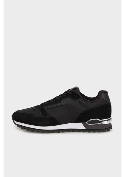Logolu Süet Detaylı Sneaker Ayakkabı Erkek Ayakkabı 50523221 004