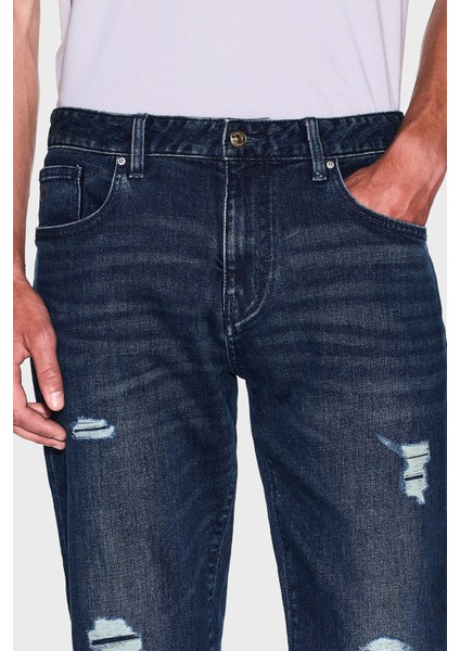 Yırtıklı Streç Pamuklu Skinny Fit Normal Bel Dar Paça Jeans Erkek Kot Pantolon XM000070 AF15188 MB010 modelleri