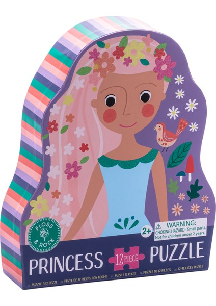 Floss & Rock 12 Parça Şekilli Kutulu Yap-Boz / Fairy Tale