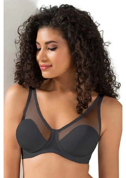 Tül Kaplı Soft C -Cup Sütyen