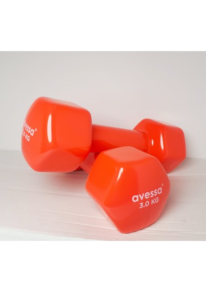 3 kg Vinil Dambıl Pvc 2 Adet