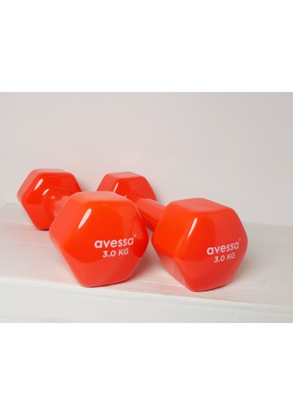 3 kg Vinil Dambıl Pvc 2 Adet