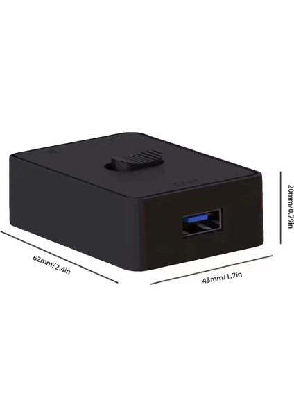 4560 2 Port USB 3.0 To Kvm Switch Çoklu Pc Kasa Çoklayıcı Hub Anahtar