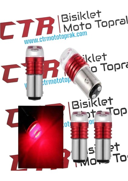 Motosiklet Arka Stop Ampülü Tüm Çift Duy Uyumlu