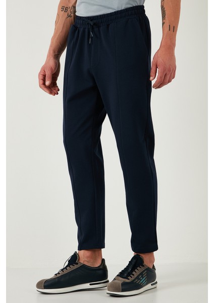 Pamuklu Regular Fit Yüksek Bel Düz Paça Çimalı Jogger Pantolon Erkek Pantolon 5908058 fırsatları