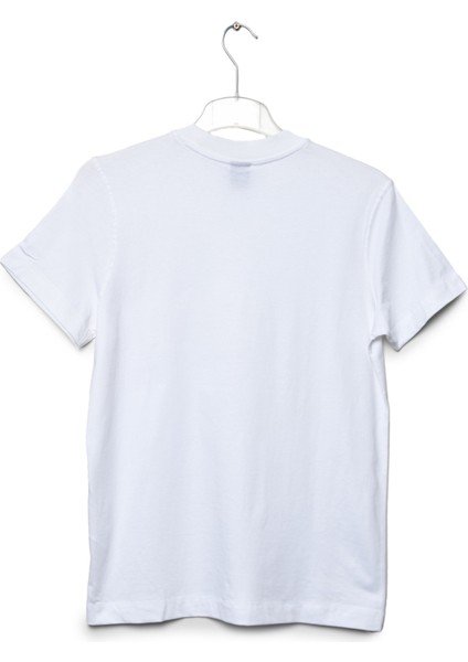 Bisiklet Yaka Kısa Kollu Erkek Tişört - Beyaz Xl fiyatları