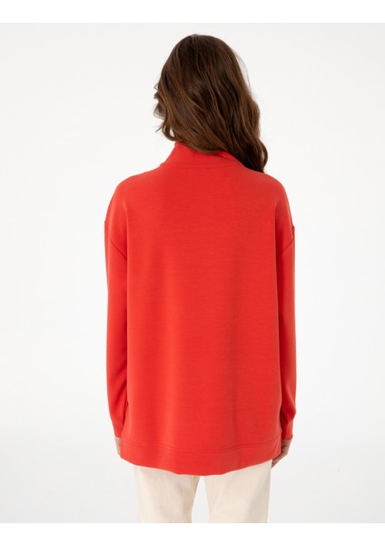 Kadın Kırmızı Comfort Fit Sweatshirt 50301338-VR030