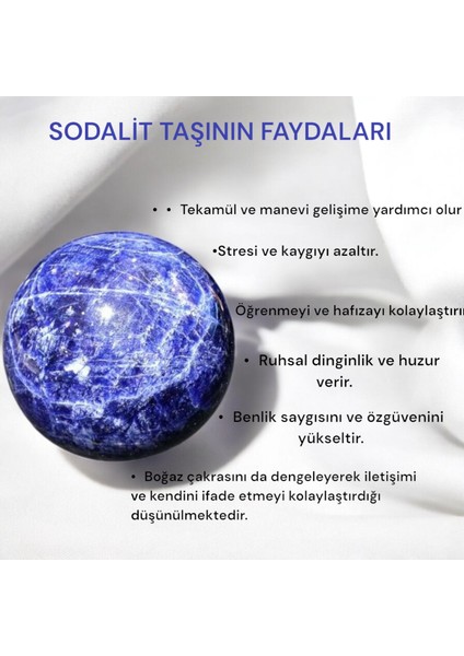 Doğal Mavi Alacalı Sodalit Taşı Bileklik indirimleri
