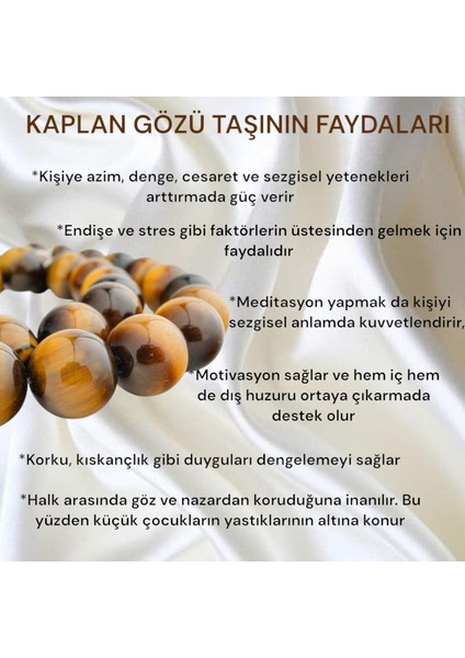 Kaplan Gözü Doğal Taş Sarı ve Kahverengi Boncuk Bileklik indirimleri