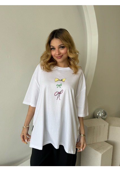 Oversize Beyaz Tshirt