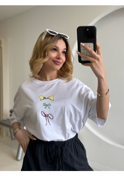 Oversize Beyaz Tshirt