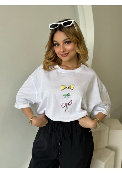 Oversize Beyaz Tshirt