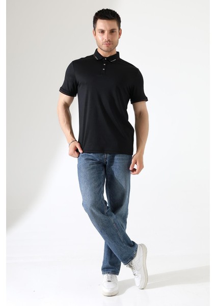 Erkek Çıt Çıt Detaylı Pamuklu Polo Yaka T-Shirt modelleri