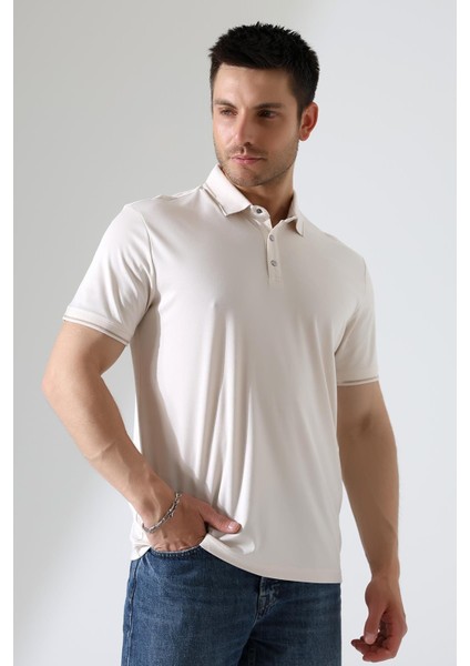 Erkek Çıt Çıt Detaylı Pamuklu Polo Yaka T-Shirt modelleri