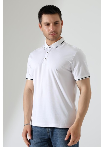 Erkek Çıt Çıt Detaylı Pamuklu Polo Yaka T-Shirt modelleri