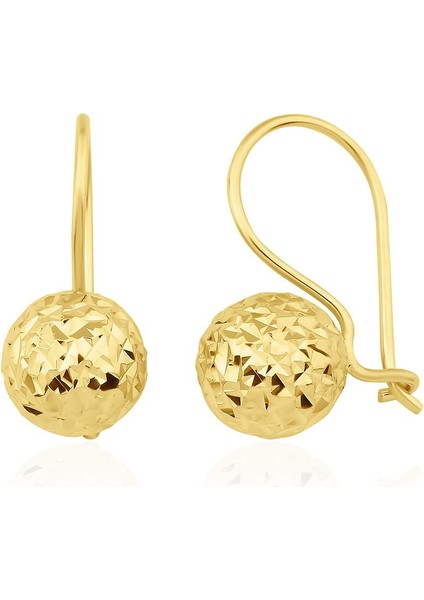 14 Ayar Altın Kristal Mini Top Küpe indirimleri