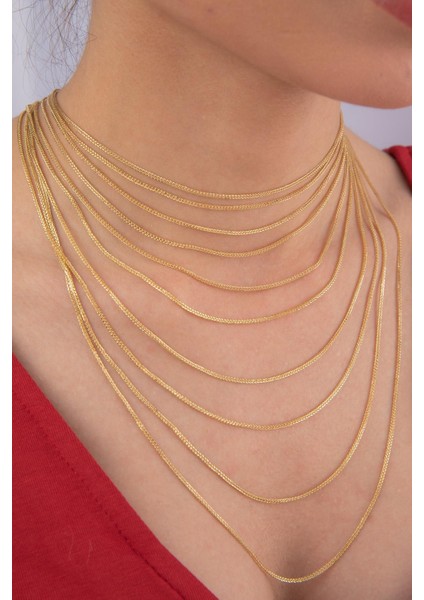 14 Ayar Altın İpek Zincir Kolye 1.05 mm fiyatları