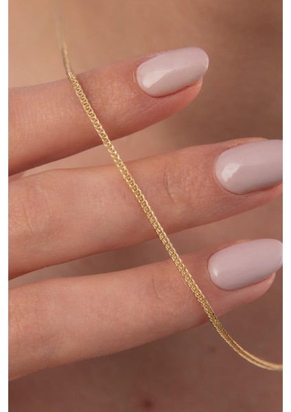 14 Ayar Altın İpek Zincir Kolye 1.05 mm fırsatları