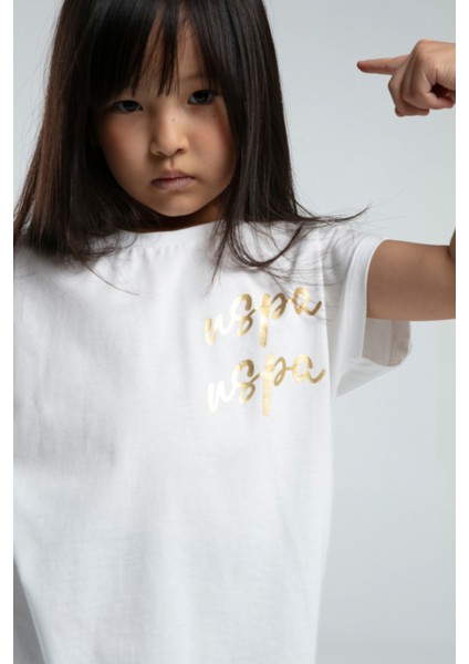 Kız Çocuk Beyaz Pijama Takım 50312427-VR013