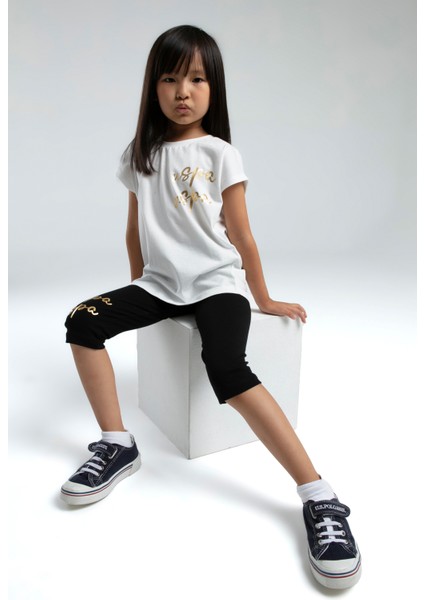 Kız Çocuk Beyaz Pijama Takım 50312427-VR013