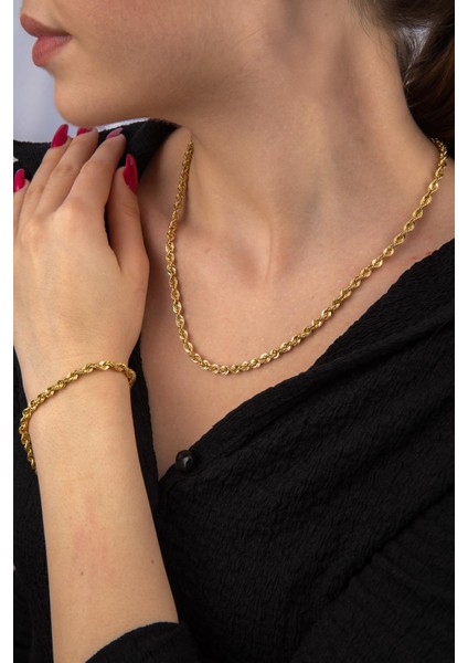 14 Ayar Altın Işıltılı Burgu Set 4.40 mm