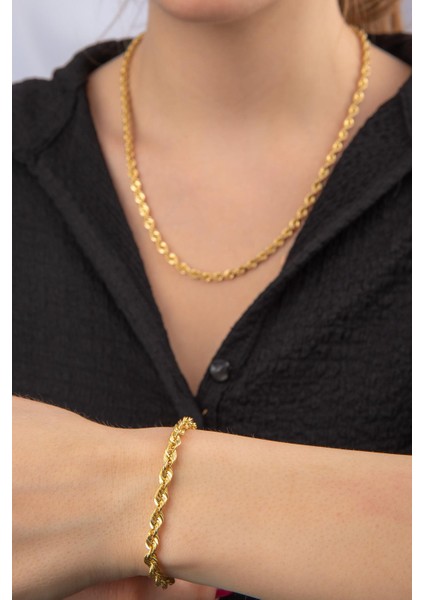 14 Ayar Altın Işıltılı Burgu Set 4.40 mm modelleri