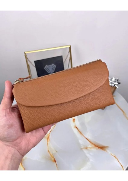 Hakiki Deri Bayan Çok Bölmeli Fermuarlı Cüzdan 2049 fiyatları