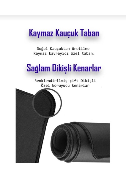 Asker Tasarımlı Kaucuk Taban Su Geçirmez Gamer Mousepad