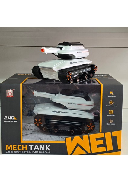 Oyuncak Uzaktan Kumandalı Paletli Tank Su Boncuğu Atan Sesli Işıklı Şarjlı Full Fonksiyon