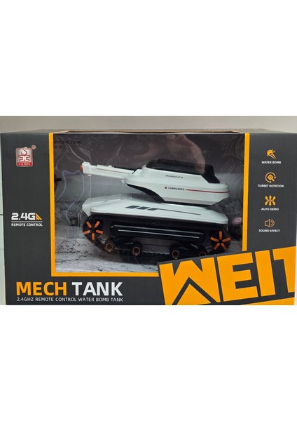 Oyuncak Uzaktan Kumandalı Paletli Tank Su Boncuğu Atan Sesli Işıklı Şarjlı Full Fonksiyon