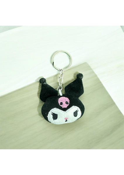 Siyah Kuromi Peluş Anahtarlık ve Çanta Süsü