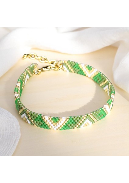 Renkli Miyuki Boncuk El Yapımı Bileklik Ayarlanabilir, Kadın Bileklik Model-07 fiyatları