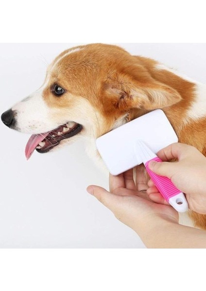 Evcil Hayvan Kedi Köpek Tüy Tarama Kaşıma Fırçası Tarağı Telli Fırça Kedi Köpek Pire Fırçası Pembe modelleri