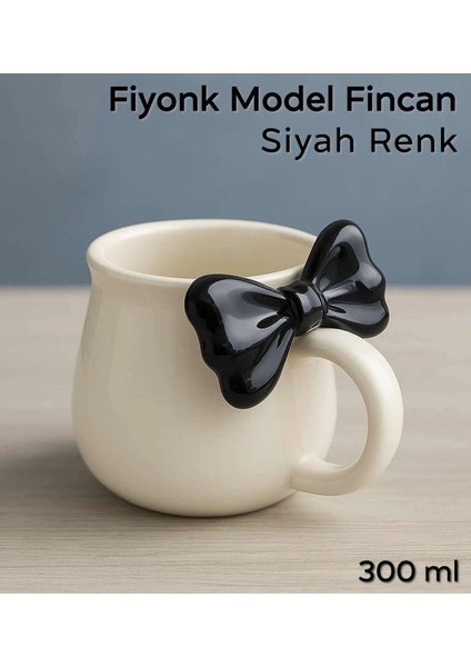 1 Adet Fiyonk Serisi Kupa Bardak Fiyonklu Tasarım Çay Kahve Sunum Kupası