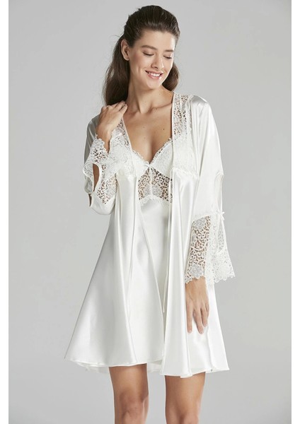 Pierre Cardin 6625 Kısa Gecelikli 6'lı Ipek Set