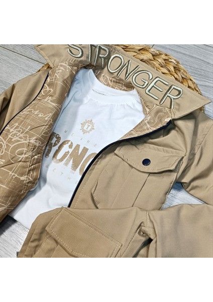 Çift Taraf Giyilebilen Ceket-Kargo Pantolon-Sweat 3’lü Takım indirimleri