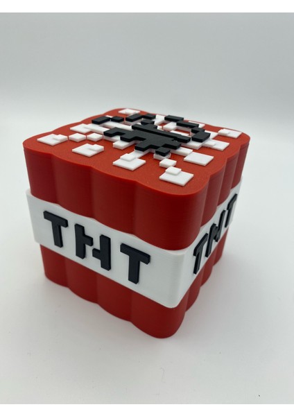 Minecraft Tnt Kumbara Küp Veya Blok Tasarımlı Kumbara Parabox 10X11 cm