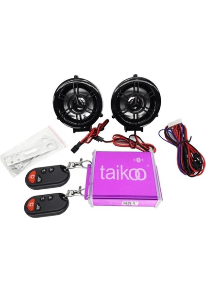 Motosiklet Müzik Sistemi Mp3 Çalar Alarm