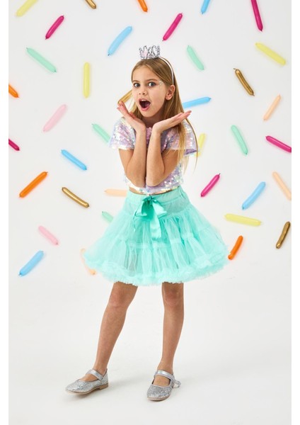 Lila Pullu Kız Çocuk Crop fiyatları