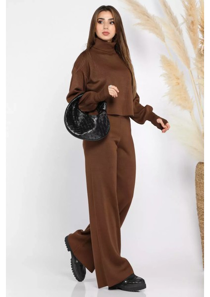 Crop Kazak Pantolon Triko Ikili Takım fiyatları