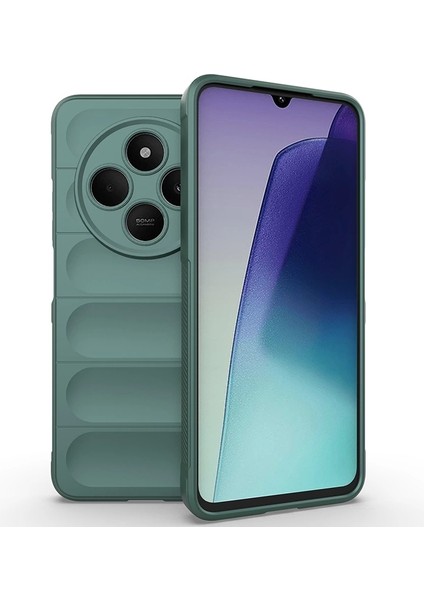 Xiaomi Redmi 14C 4g Kılıf Esnek Tpu Oyuklu Arka Yüzey Tasarımlı Lopard Etnik Silikon Kapak