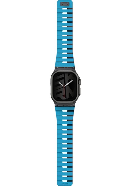 Watch 7 45MM Gemini Serisi Tpu Magnetik Silikon Kordon Mavi-Siyah fiyatları