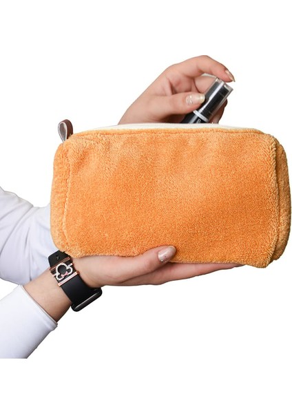 Ayıcı Oyuncak Fermuarlı Peluş Makyaj Çantası (Kısa Tüylü) – Kadınlar Için En Yeni Makyaj Çantası