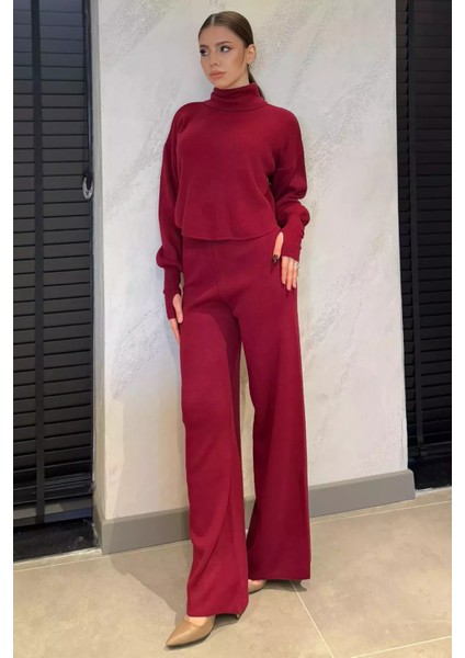 Crop Kazak Pantolon Triko Ikili Takım fiyatları
