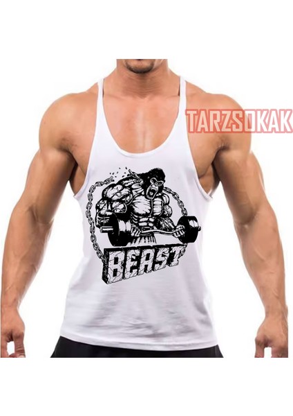 Tarzsokak Gym Tank Top Fitness Sporcu Atleti Gym3