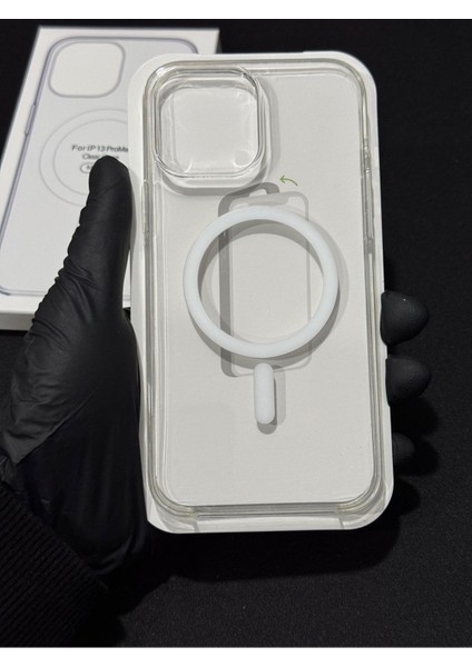 Apple iPhone 13 Pro Max Uyumlu Gerçek Magsafe Özellikli Sert Şeffaf Kılıf Animasyonlu modelleri