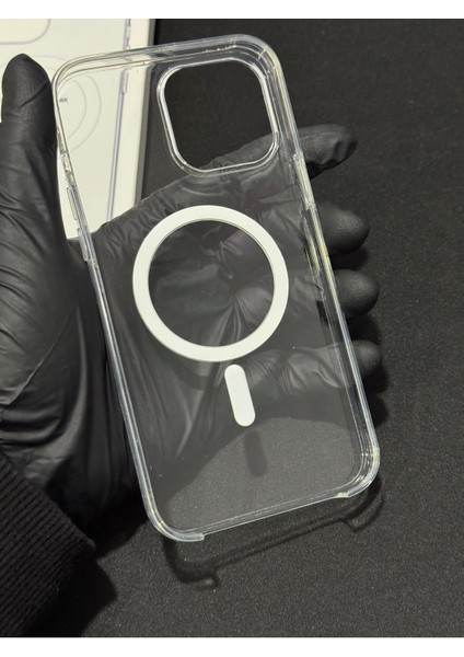 Apple iPhone 13 Pro Max Uyumlu Gerçek Magsafe Özellikli Sert Şeffaf Kılıf Animasyonlu fırsatları